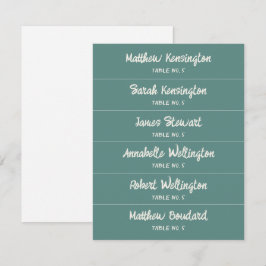 Cartões de Local de Casamento de Nome Personalizad