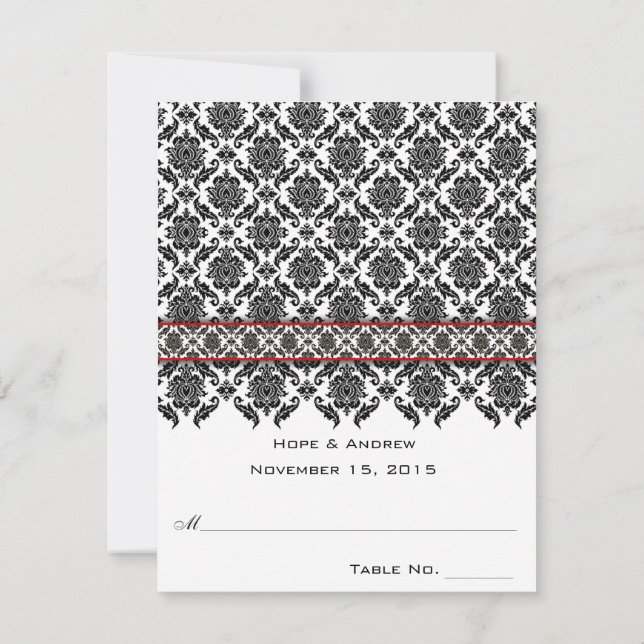 Cartões de Local de Casamento de Tenda Dobrável DI (Verso)