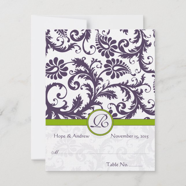 Cartões de Local de Casamento de Tenda Dobrável DI (Verso)