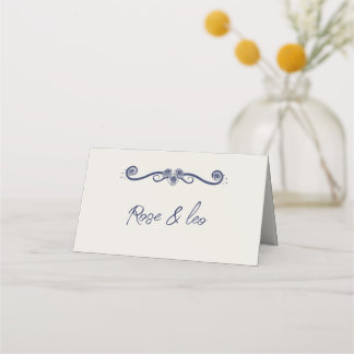Cartões de Local de Casamento Elegante Boho & Cart