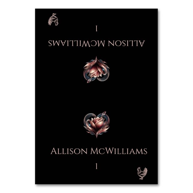 Cartões de Local de Casamento-Ícone de Frango-Rosa (Frente)