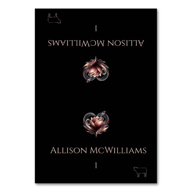 Cartões de Local de Casamento-Rosa de Carne com Co (Frente)