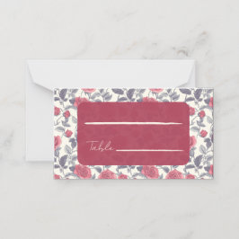 Cartões de Local de Casamento Rosa Fofa