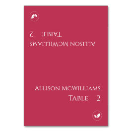 Cartões de Local de Casamento-Vegetariano-Viva Mag