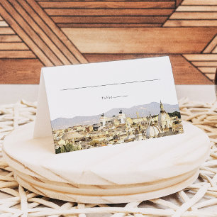 Cartões de Local de Casamento Viagem Paisagem Urba
