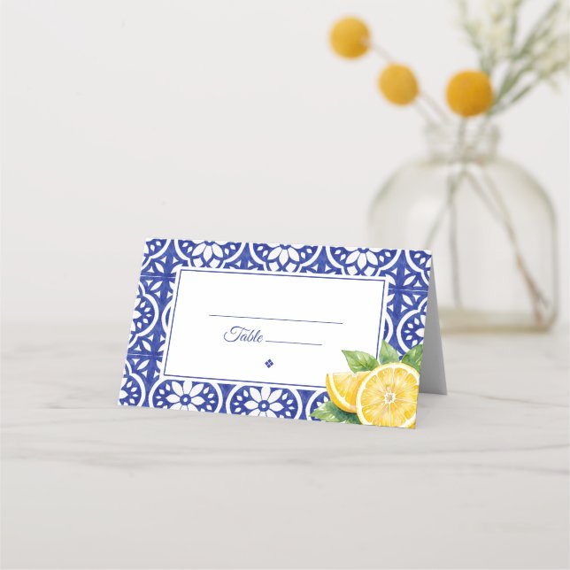Cartões de Local e Mesa para Casamento de Verão It (Frente)
