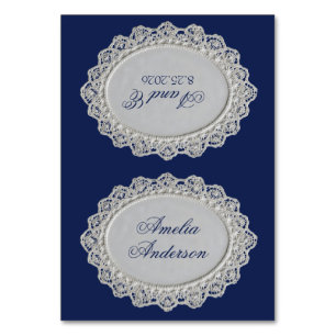 Cartões de Localização de Casamento Azul Royale co