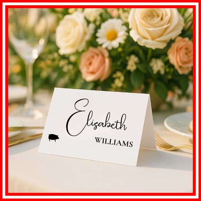 Cartões de Localização de Casamento com Menu de Po (Criador carregado)