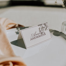Cartões de Localização de Casamento em Marrom Choc