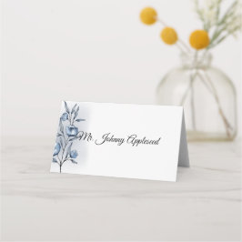 Cartões de Localização de Casamento Indigo Romance