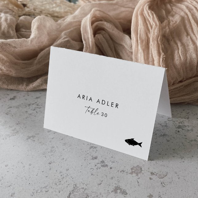 Cartões de Localização de Opção de Menu Peixe de S (Criador carregado)