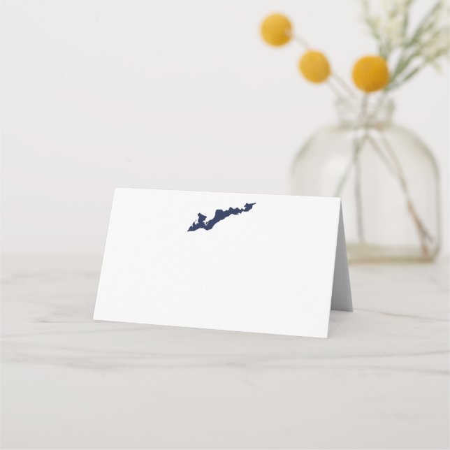 Cartões de localização do logotipo da ilha Fishers (Frente)