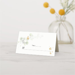 Cartões de localização Dourados e verdes