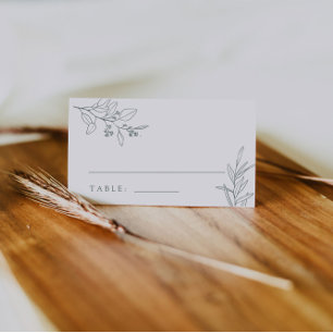 Cartões de lugar Boho Floral Sage Verde