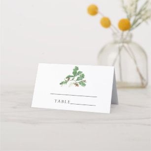 Cartões de lugar de casamento de outono - ramo de 