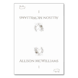 Cartões de lugar de casamento - Ícone de Porco - F