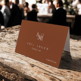 Cartões de lugar de casamento minimalistas boho de