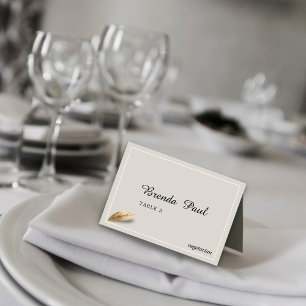 Cartões de Lugar de Mesa Clássicos e Elegantes