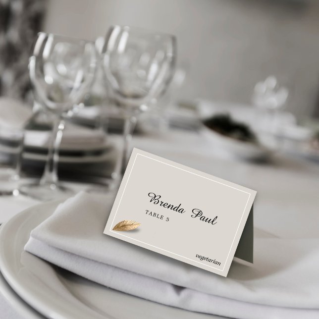 Cartões de Lugar de Mesa Clássicos e Elegantes (Criador carregado)