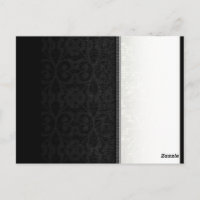 Cartões de lugar dobráveis preto e branco dourado