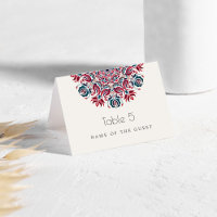 Cartões de lugar Mandala Floral Lótus Cisne