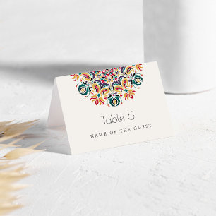 Cartões de lugar Mandala Floral Lótus Cisne
