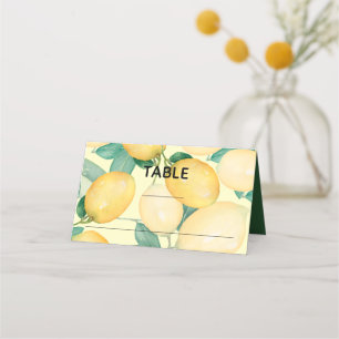 Cartões de lugar para casamento Boho Lemons e Gree