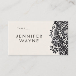 Cartões de lugar para casamento do local elegante 