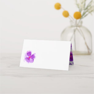 Cartões de lugar para cerimônias de viola de púrpu