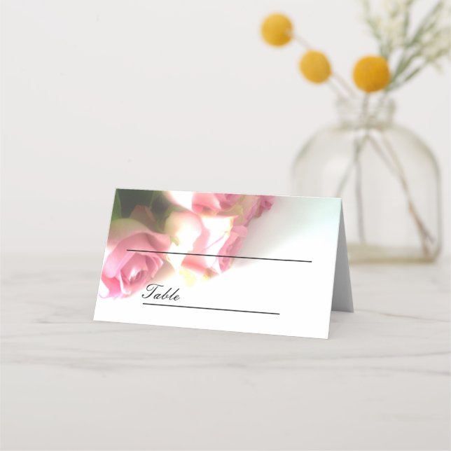 Cartões de lugar para mesas de casamento personali (Frente)