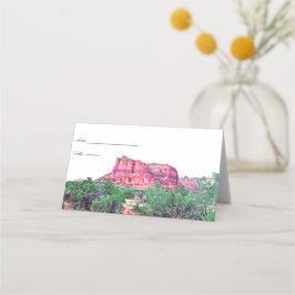 Cartões de lugar Sedona Arizona