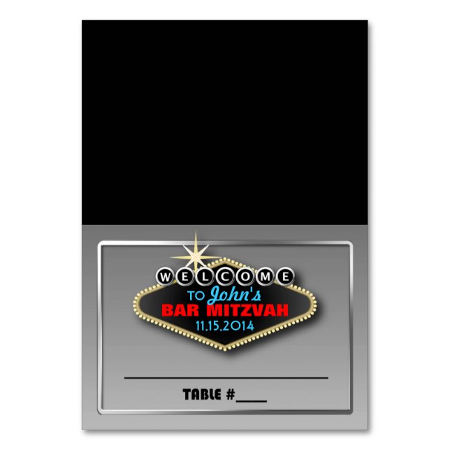 Cartões de Lugar Tendentes em Las Vegas Personaliz (Frente)