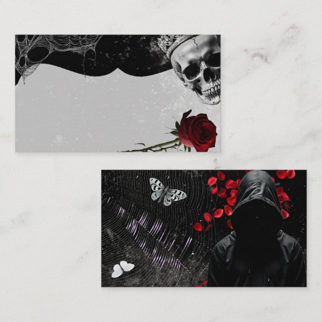 Cartões De Lugar vazio Assombrando A Zada Adeline (Frente/Verso)