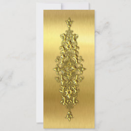 Cartões de Lugares de Casamento Elegantes, Dourado
