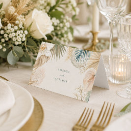 Cartões de Lugares de Casamento Elegantes na Praia