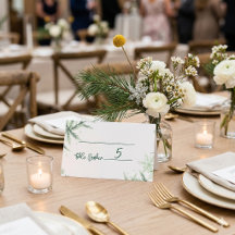 Cartões de Lugares de Casamento Minimalistas Moder