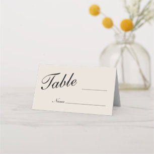 Cartões de Lugares em Branco para Casamento Clássi