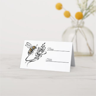 Cartões de Luxo de Abelhas de Casamento Dobrado