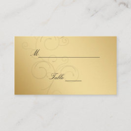 Cartões de Luxo Dourado-Black Wedch Place