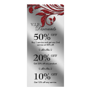 Cartões de Marketing de Salão Vermelho de Joalhari