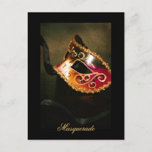 Cartões de Mascarada Fantasy Elegante de Belas Ar