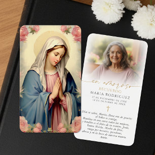 Cartões de Memória da Ave-Maria Espanhola Virgem M