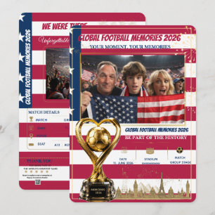 Cartões de Memórias de Futebol Global 2026