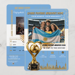 Cartões de Memórias de Futebol Global 2026
