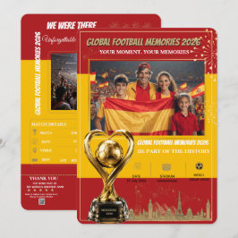 Cartões de Memórias de Futebol Global 2026