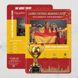 Cartões de Memórias de Futebol Global 2026