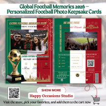 Cartões de Memórias de Futebol Global 2026