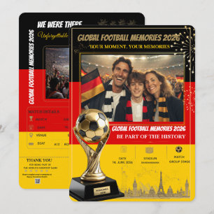 Cartões de Memórias de Futebol Global 2026