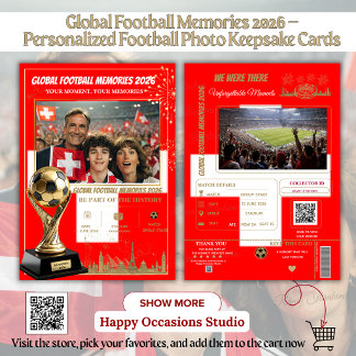Cartões de Memórias Globais de Futebol 2026