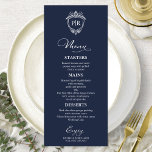 Cartões de menu de casamento monograma legante Mar<br><div class="desc">Um simples cartão de casamento de caligrafia. Eu ofereço um serviço de personalização gratuito,  se você tiver perguntas ou solicitações especiais,  por favor,  sinta-se à vontade para me contactar.</div>